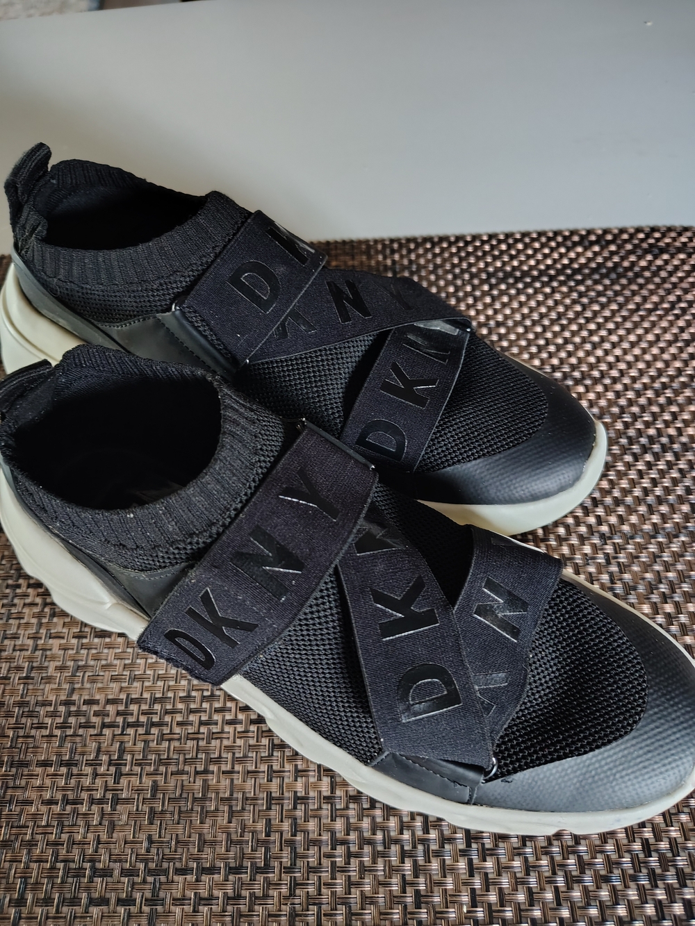 DKNY Women's Clara Knit Slip-On Sneakers.